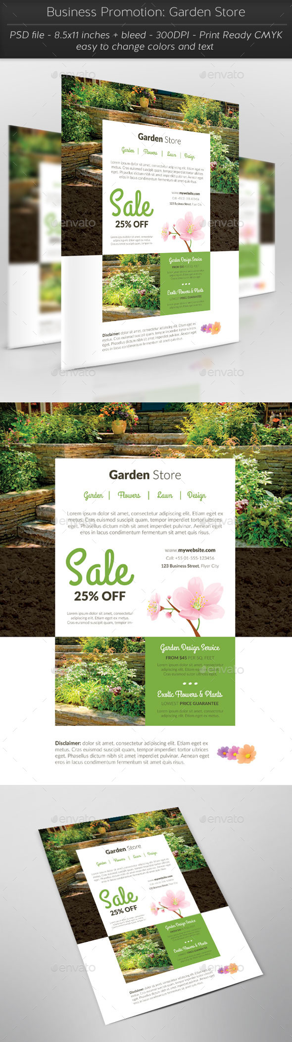 Business Promotion: Garden Store - Flyers Print Templates