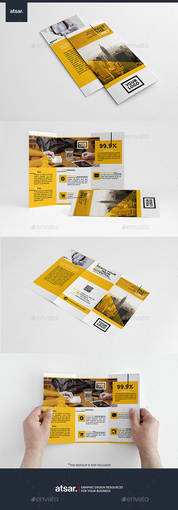 Clean Yellow Trifold - Corporate Brochures