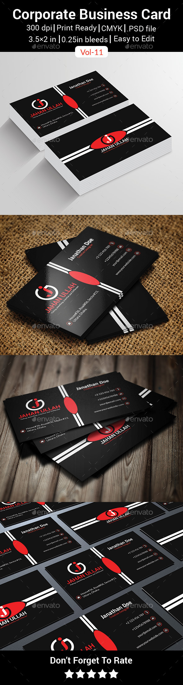 Corporate Business Card V-11 Corporate Business Card V-11