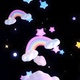 Rainbow Clouds And Stars Sky - VideoHive Item for Sale