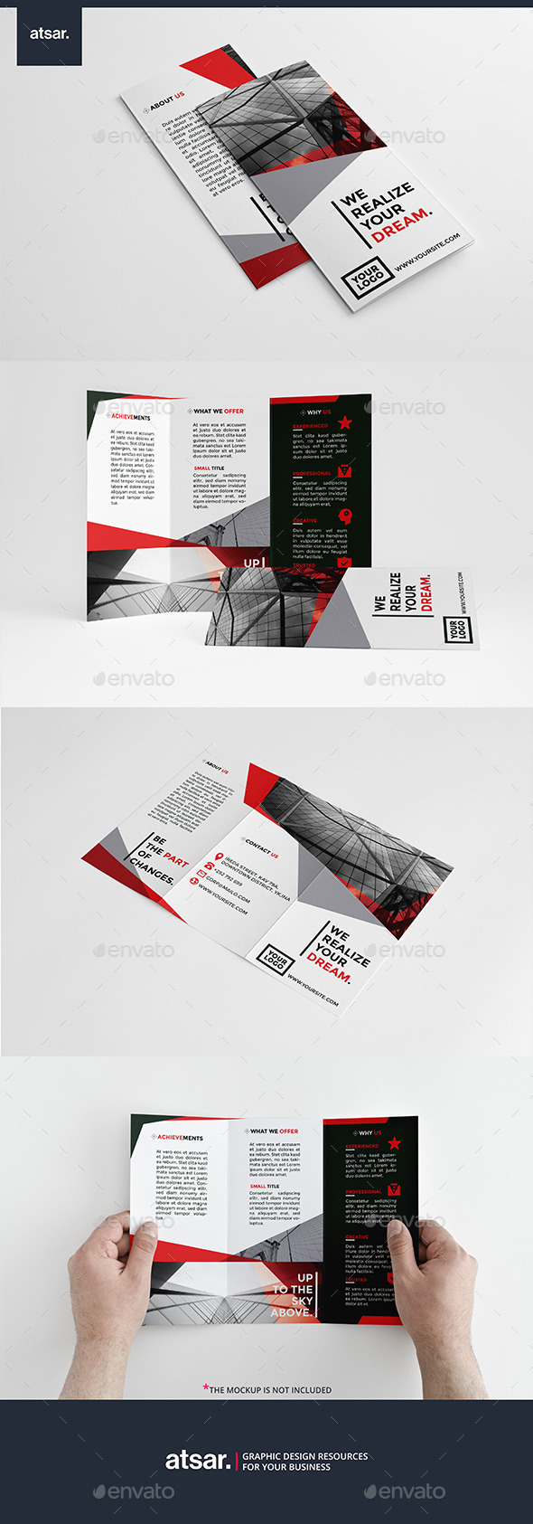 Modern Red Trifold - Corporate Brochures
