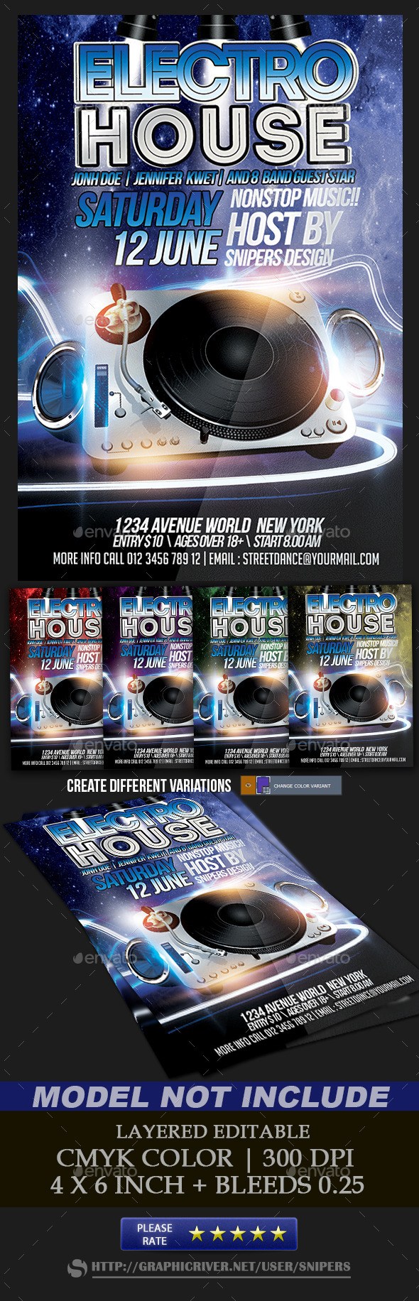 Electro House - Events Flyers