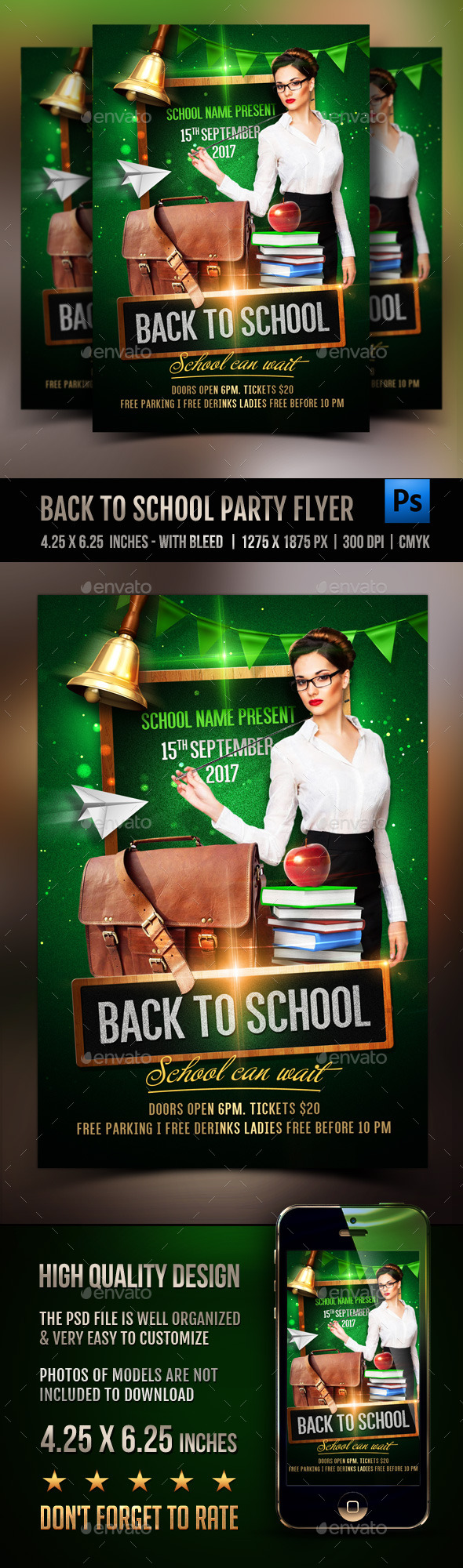 Back To School Flyer Template - Events Flyers
