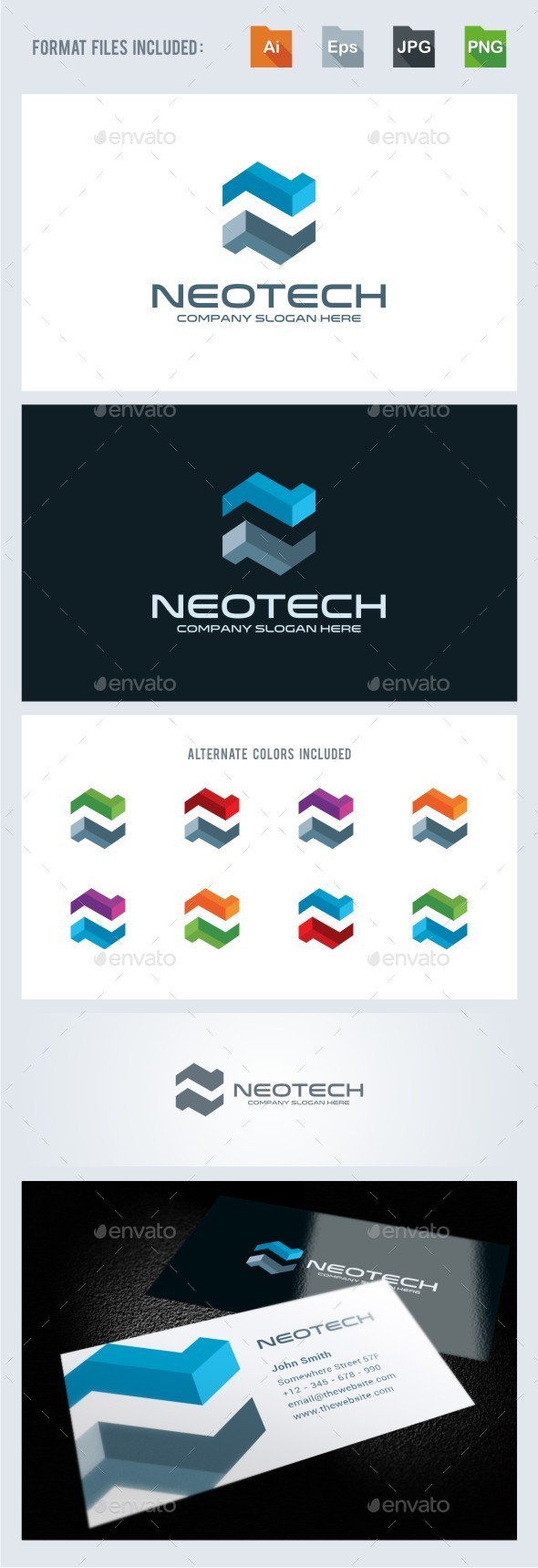 Neotech - N Letter Logo Template - Letters Logo Templates