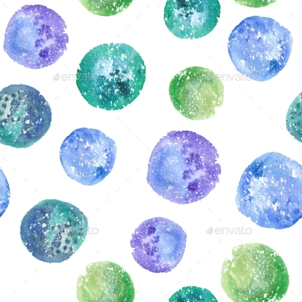 Watercolor Circle Pattern - Patterns Decorative