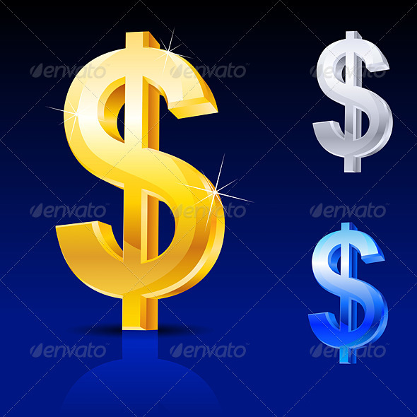 Abstract dollar sign