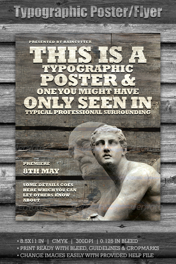 Typographic Poster/Flyer - Miscellaneous Events