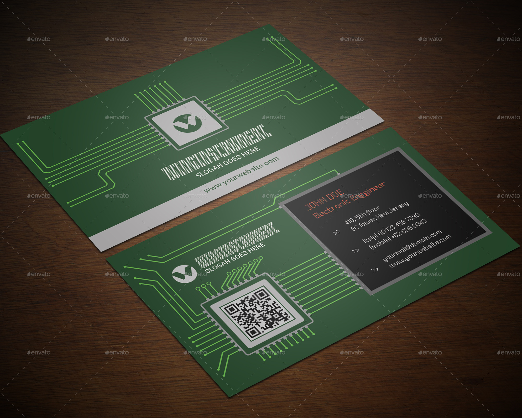 Engineer Business Card, Print Templates GraphicRiver