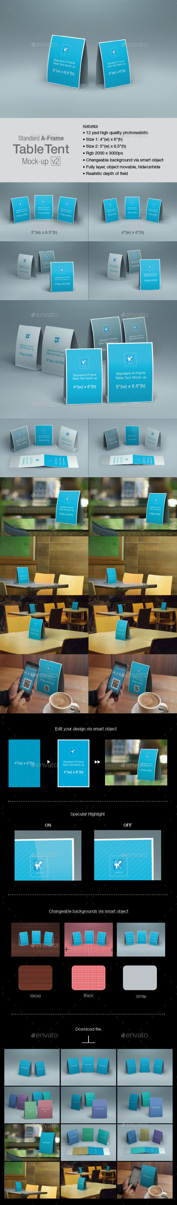 Table Tent Mock-up v2 - Print Product Mock-Ups