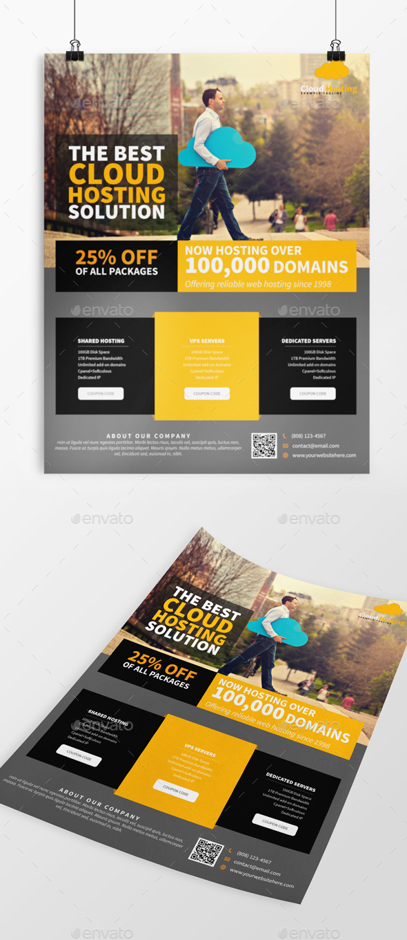 Web Hosting Flyer - Commerce Flyers