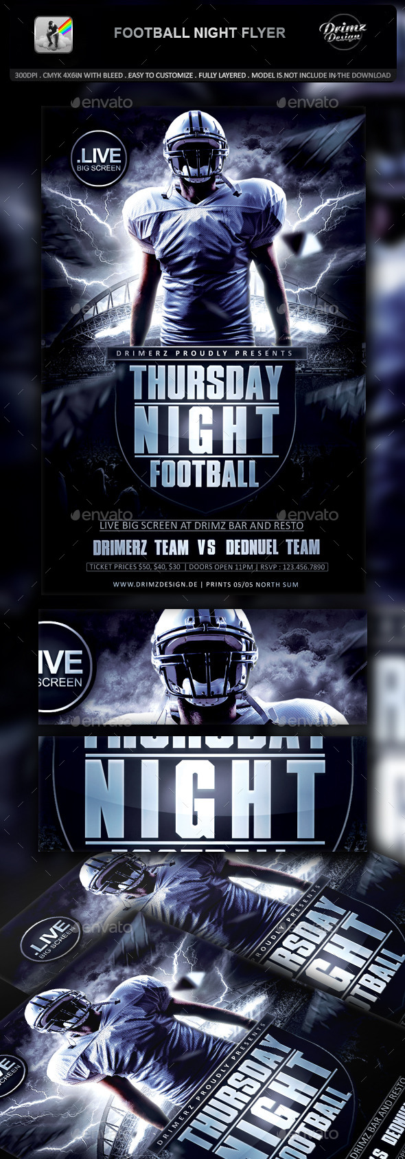 Football Night Flyer - Sports Events