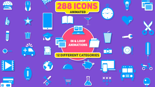 288 Animated Icons