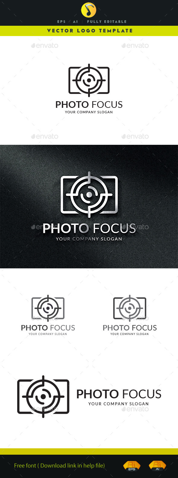 Photo Focus - Symbols Logo Templates