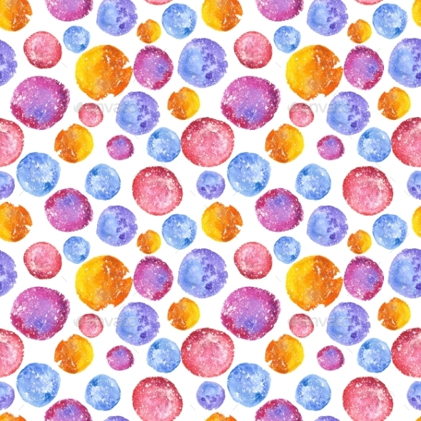Watercolor Circle Pattern - Patterns Decorative
