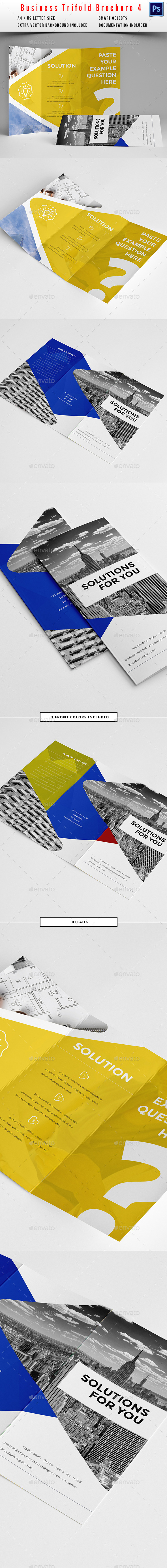 Clean Trifold Business Brochure 4 - Corporate Brochures