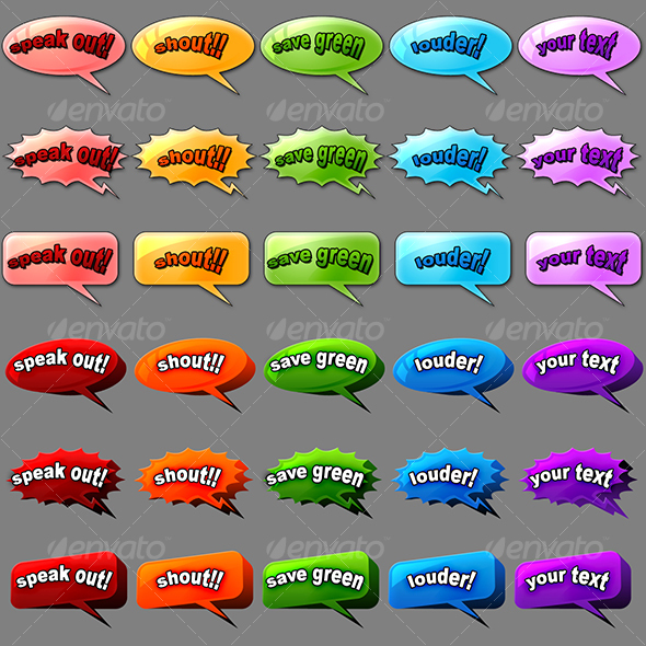 speach bubbles - Decorative Graphics