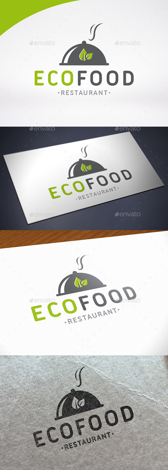 Eco Restaurant Logo Template - Restaurant Logo Templates