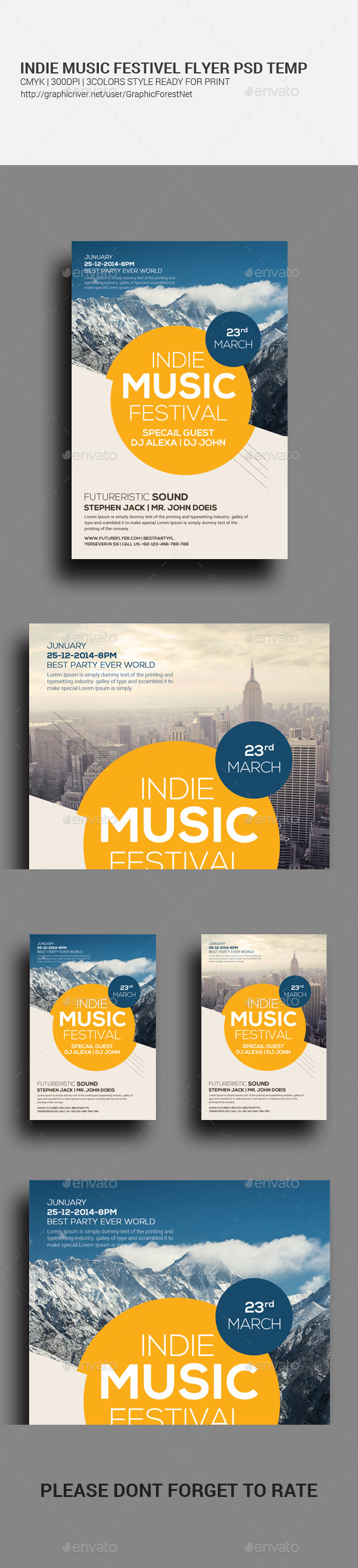 City Concert - Flyer / Poster - Clubs & Parties Events