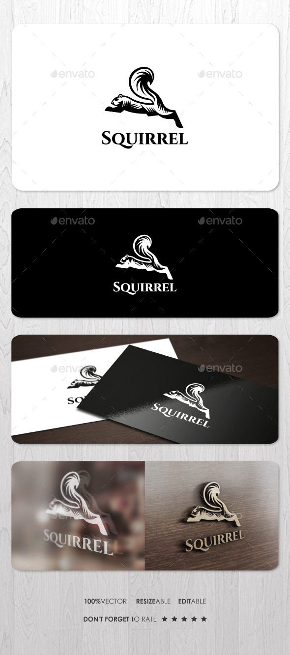 Squirrel - Animals Logo Templates