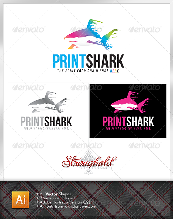 Print Shark Logo - Animals Logo Templates