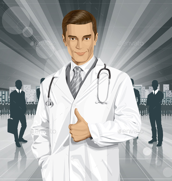 Doctor with Stethoscope - Health/Medicine Conceptual