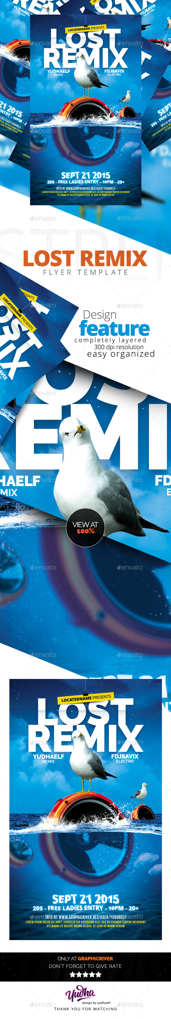 Remix Flyer - Clubs & Parties Events