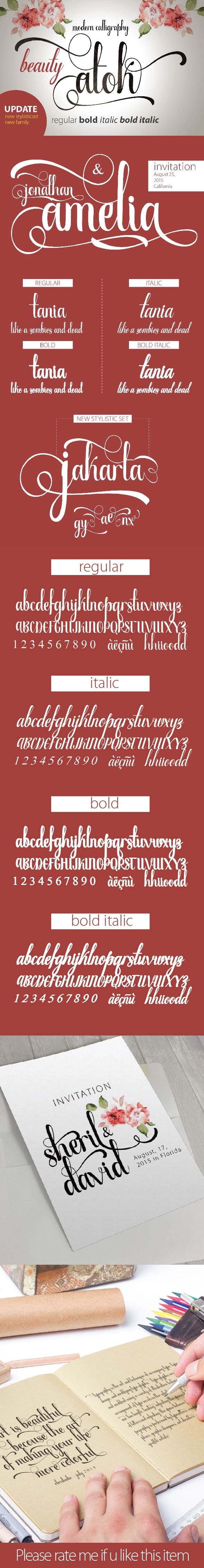 Beauty Atok Script Family Beauty Atok Script Family
