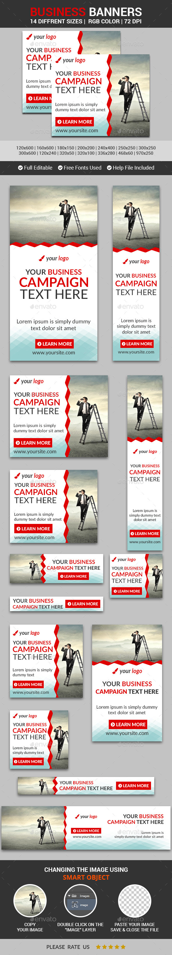 Business Banners v5 - Banners & Ads Web Elements