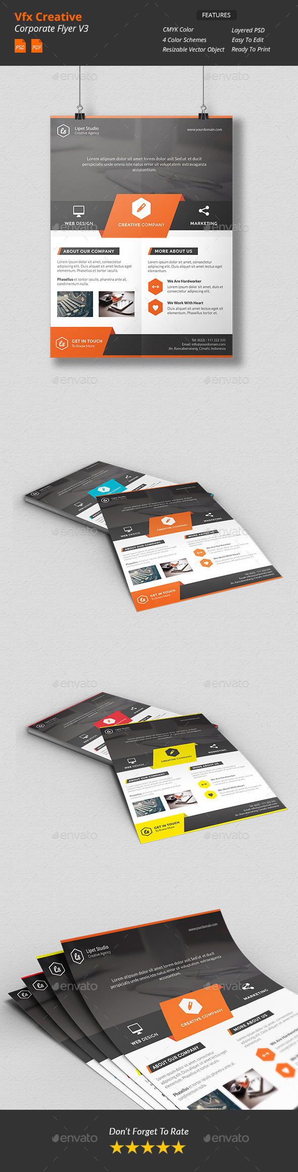 Vfx - Creative Corporate Flyer v3 - Corporate Flyers