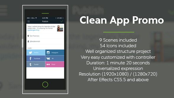 Clean App Promo - VideoHive 12267718
