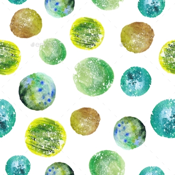 Watercolor Circle Pattern - Patterns Decorative