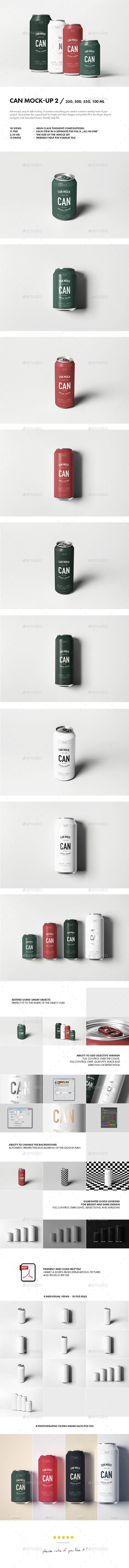 Can Mock-up 2 - Food and Drink Packaging