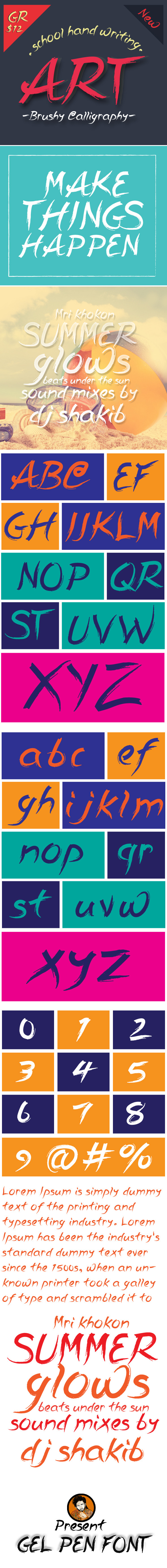 Brushy Calligraphy - Decorative Fonts