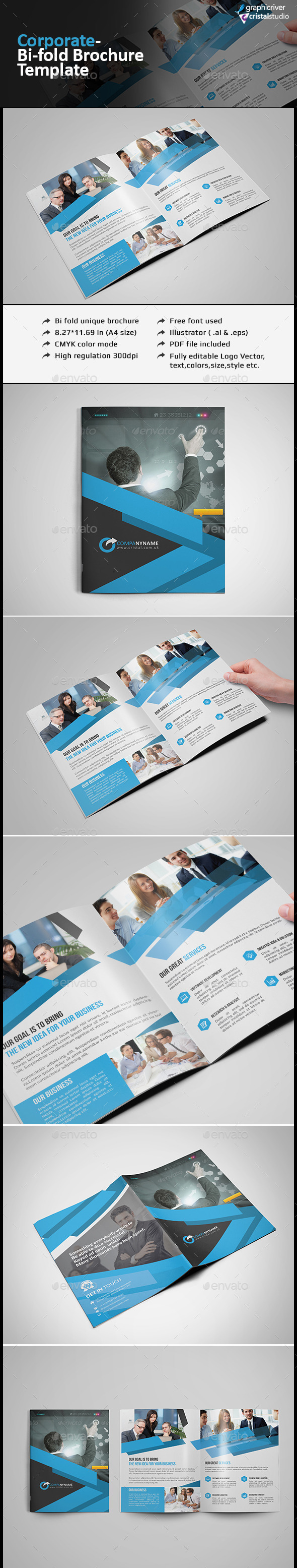 Corporate Bi-fold Brochure - Corporate Brochures