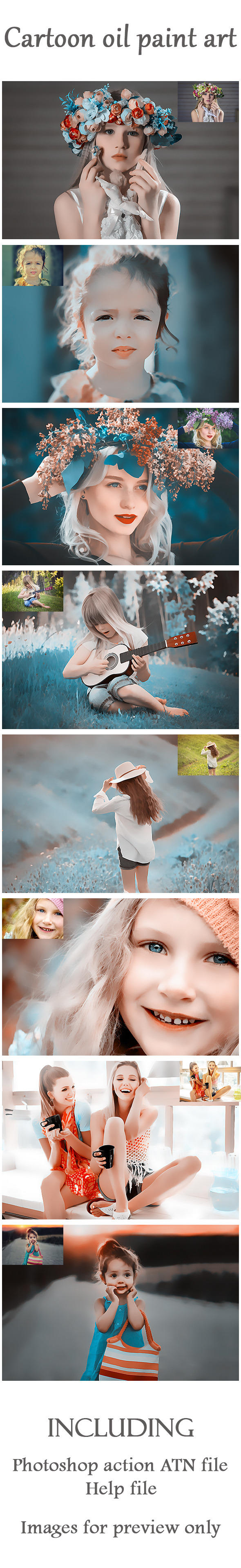 Oil Paint Art Action - Photo Effects Actions