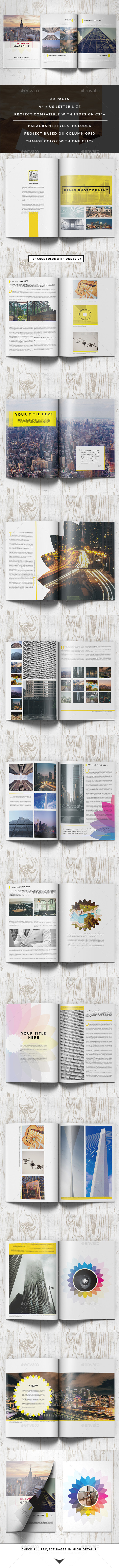Clean Colorful Magazine - Magazines Print Templates