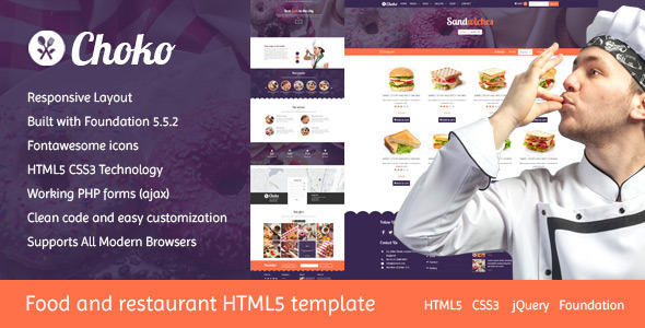 Choko - ChefFood - ThemeForest 12317600