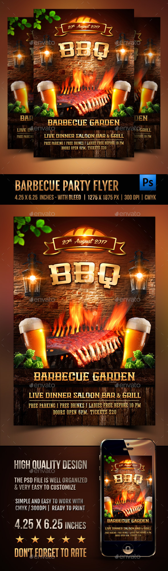 Barbecue Party Flyer - Events Flyers