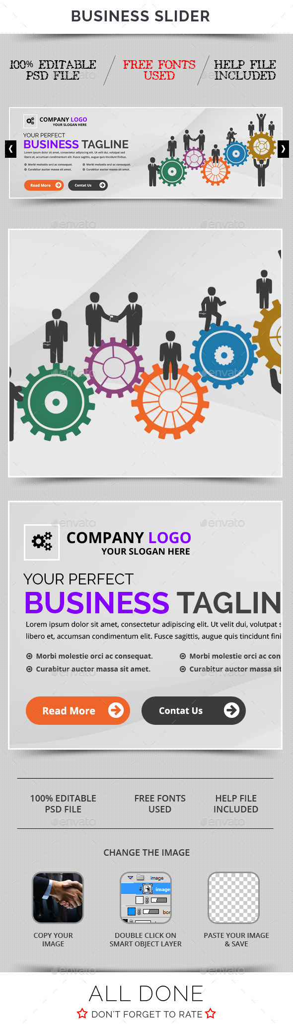 Business Slider V30 - Sliders & Features Web Elements