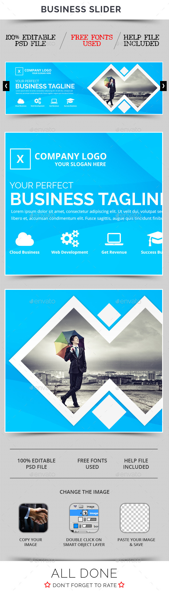 Business Slider V29 - Sliders & Features Web Elements