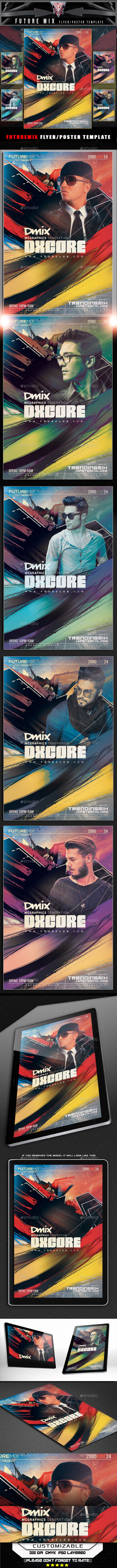 Future Mix Flyer Template Future Mix Flyer Template