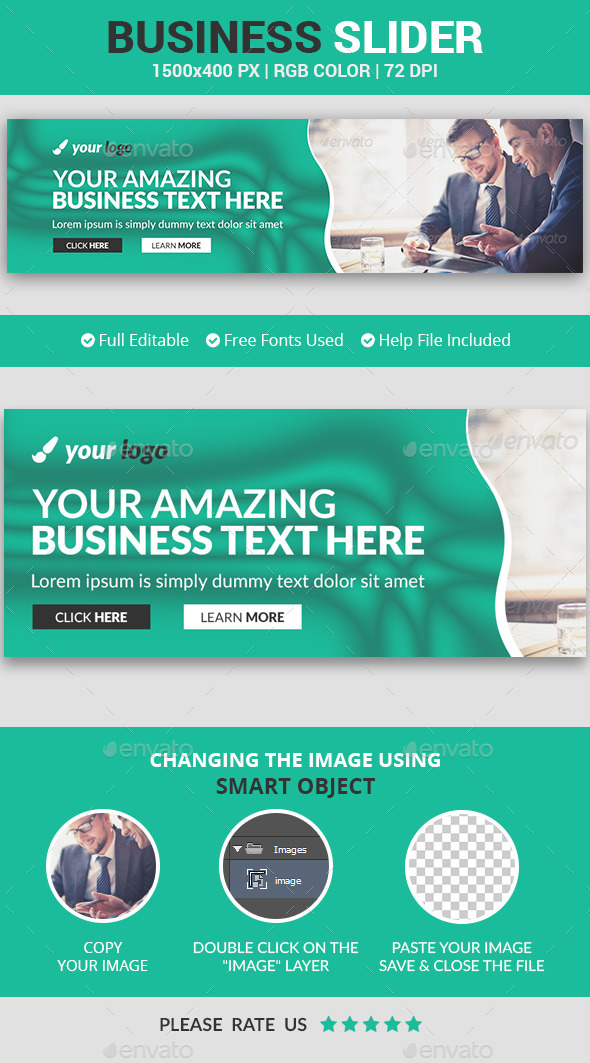 Business Slider v3 - Sliders & Features Web Elements