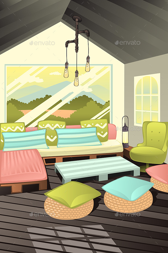 Ecological Furniture - Objects Vectors