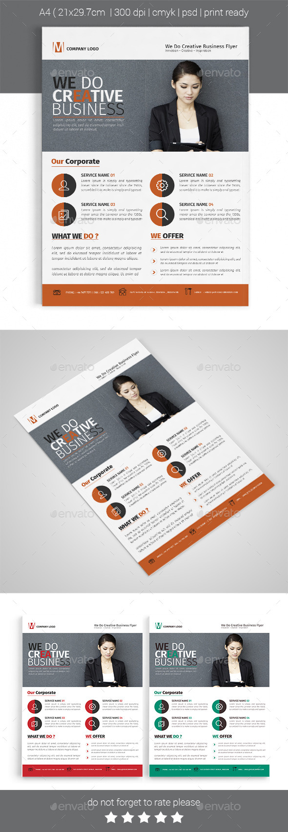 A4 Corporate Business Flyer Template Vol 04 A4 Corporate Business Flyer Template Vol 04