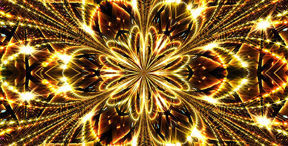 Gold Kaleidoscope , Motion Graphics | VideoHive