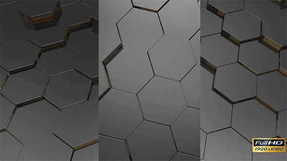Stylish Metallic Hexagons