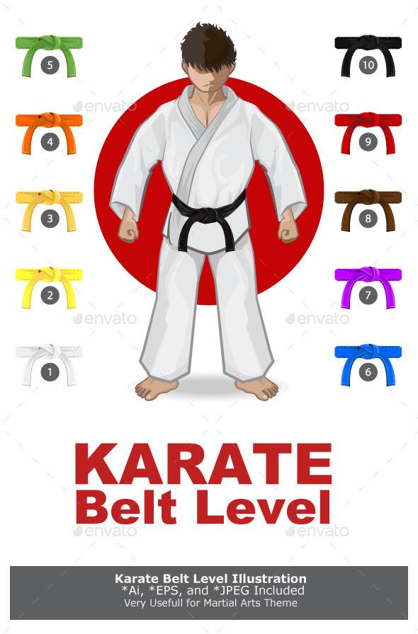 Karate Taekwondo Judo Rank Belt,