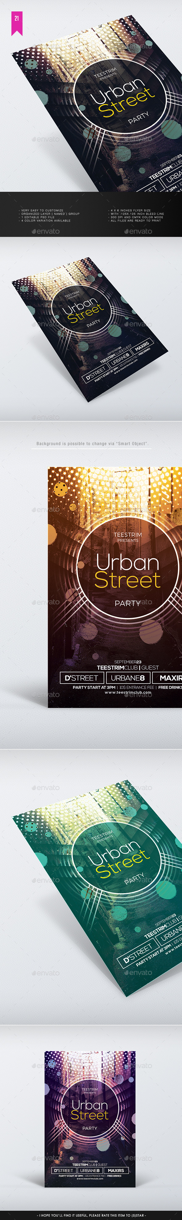 Urban Street - Flyer Template - Clubs & Parties Events