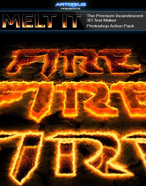 Melt It - The Premium Incandescent 3D Text Maker
