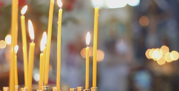 People Praying in Church